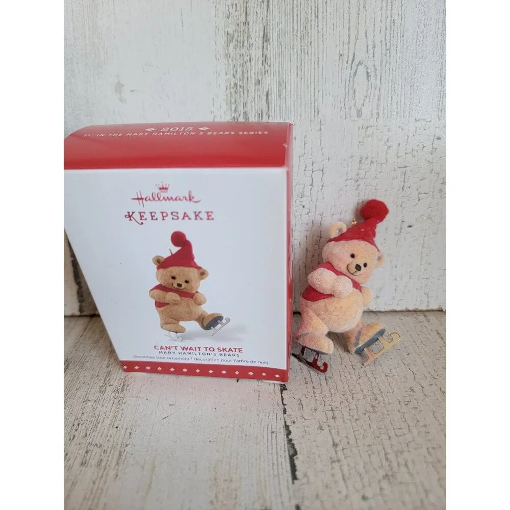 Hallmark can't wait‎ to skate marry Hamilton Bears ornament Xmas
